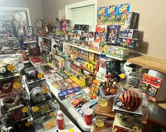 WAX BOXES, MINI HELMETS, SEALED NEW FIGURES, AUTOGRAPHS