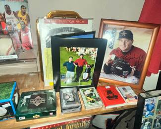 AUTOGRAPHED TIGER & ROGER CLEMENS PHOTOS