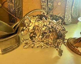 PEWTER HORSE HEADS