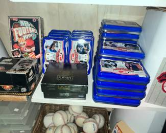 MANY, MANY BOXES OF CARDS