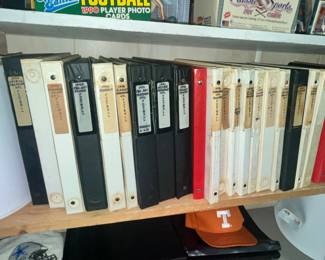 BINDERS FULL OF CARDS