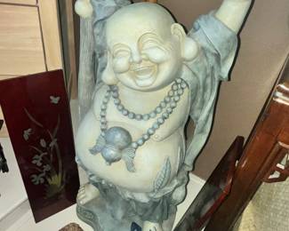 TOSCANO "LAUGHING BUDDAH" STATUE