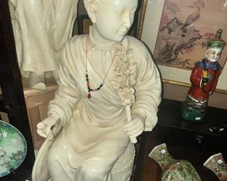 CHINESE WOMAN GARDEN STATUE