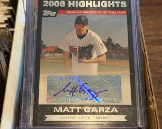 MATT GARZA HOLOGRAM AUTOGRAPHED CARD