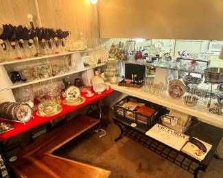 GLASSWARE, COLLECTOR PLATES, MORE!