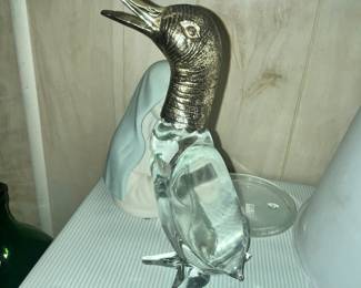 GLASS & SILVER PENGUIN