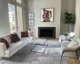 Denmark Sofa Company white boucle 81" x 35" x 33 $800
