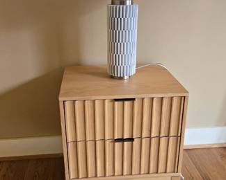 Pair of Target Thousand Oaks Wood Scalloped Side Table with Drawers  $50 each
