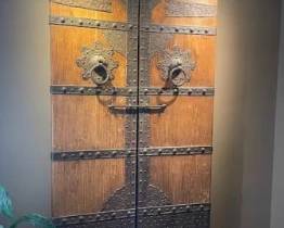 Antique Chinese Doors with custom frame 94.75" x 55" $4200
