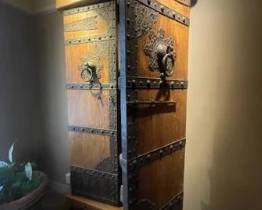 Antique Chinese Doors with custom frame 94.75" x 55" $4200