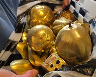 Vintage gilded fruit