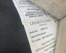 (6) Upholstered Legacy Classic dining chairs 38" x 21" $100/each