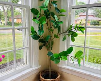 Faux tree + basket