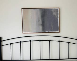King headboard + art for sale