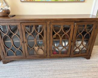 TV Credenza-Great for storing blankets, baskets, & more.