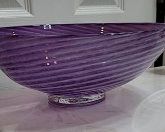 Maple & Church Purple Spiral Bowl