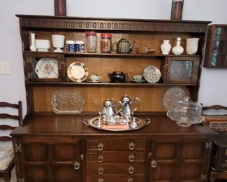 Colonial Revival Hutch Buffet