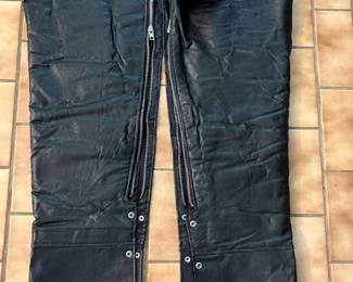 Biker Leather Chaps