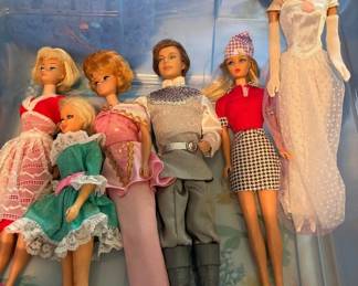 Vintage Barbie Dolls, Midge, etc