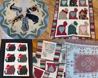 Cat Themed Quilts Rug And Blanket
