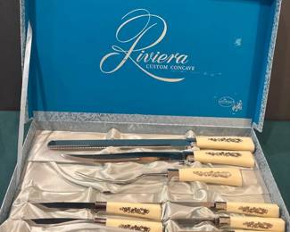 Vintage Riveria Custom Concave Knife Set