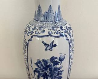 Blue And White Floor Vase