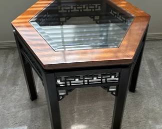 Geometric Key Detail Side Table