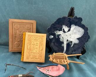 Hand Carved Chinese Bible Antique Lotus Shoe Other Collecitbles