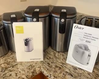 Simplehuman Slim Canisters Oster Toaster