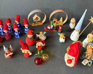 German Danish And Swedish Wooden Oranments