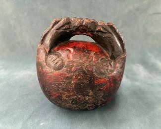 Edo Period Lacquered Wood Hand Drum