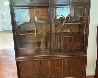 Antique Japanese Camphor Wood Tansu Tea Cabinet