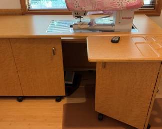 Koala American Birdseye Maple Sewing Table