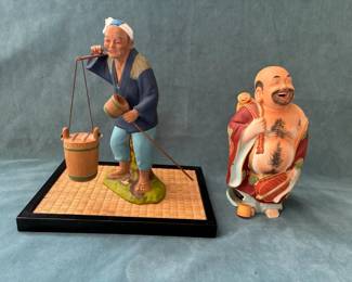 House of Koshu Sake Bottle Japanese Clay Figurine