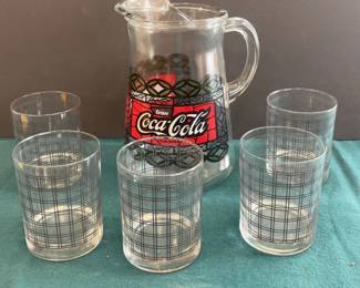 CocaCola Glass Pitcher