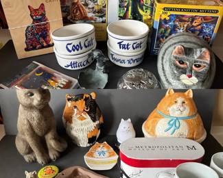 Cat Themed Decor And Collectibles