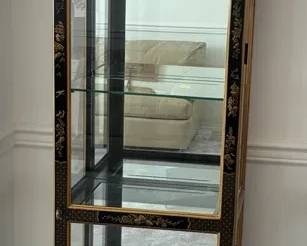 Drexel Chinoiserie Illuminated Curio Cabinet