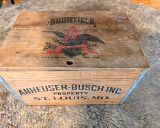 Anheuser Busch Wooden Crate