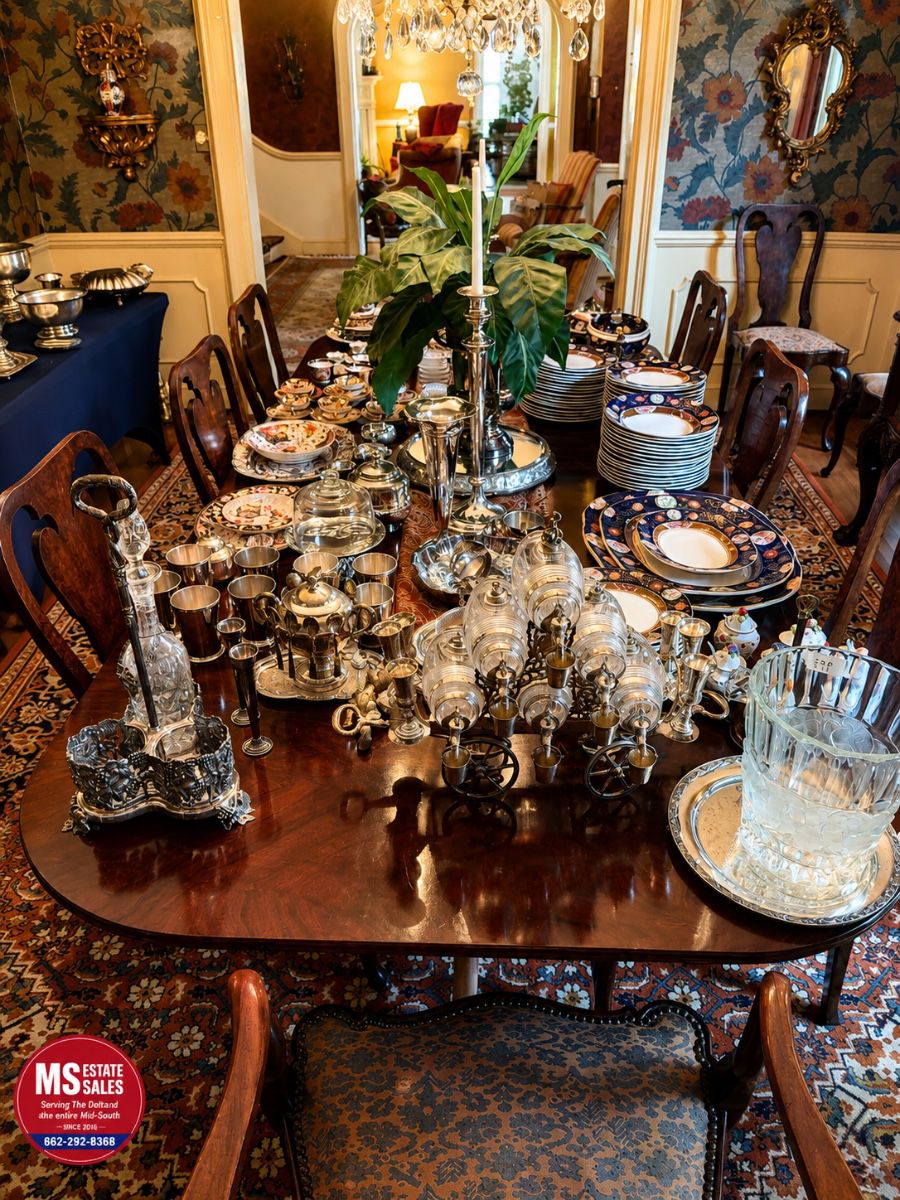 Mahogany triple pedestal 144 inches long 48 inches wide with 12 matching chairs