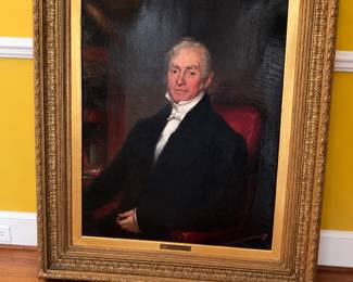 19th century portrait with London back stamp