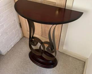 164 darkwoodbronzemetaldemiluneconsole