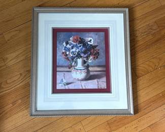 312 195x2175framedfloralstilllifepr