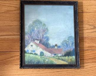 046 10x12framedcottagelandscapeprint