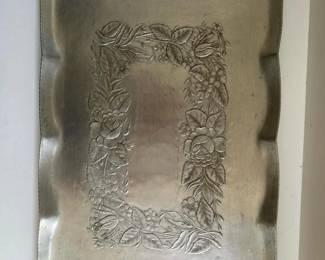 216 vintageeverlasthammeredaluminumservi