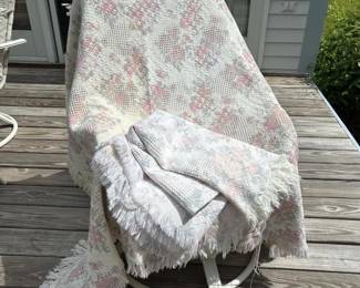 277 twovintagewoventhrowblanketswithpa