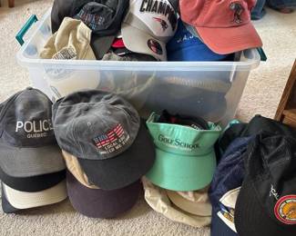 297 largemysterylotofbaseballcapsvisor