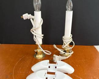 156 setof2electricwindowcandlelamps
