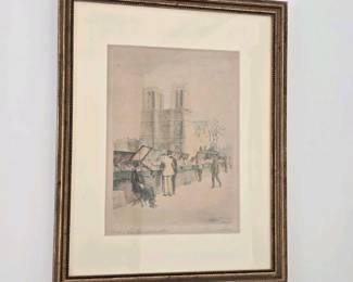246 framedsignedparislesbouquinistesart