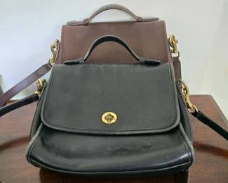009 vintagecoachcourtbagsblackbrownglo