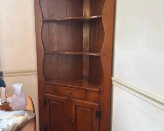 119 tallwoodencornercabinet